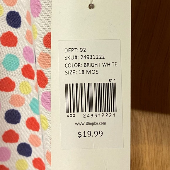 Girls Peanut & Ollie Polka Dotted Dress - Picture 3 of 5